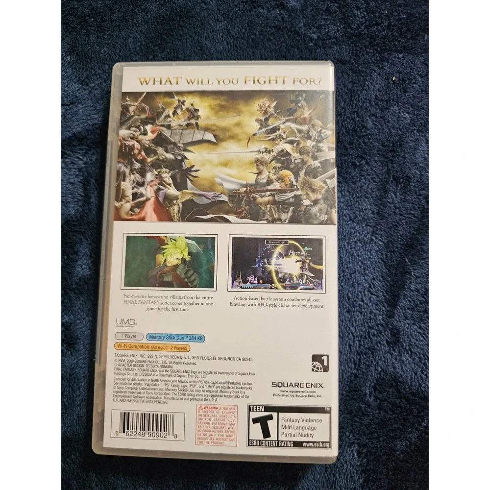 Dissidia Final Fantasy Sony PSP Game Square Enix CIB Complete UMD Manual